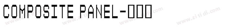COMPOSITE PANEL字体转换